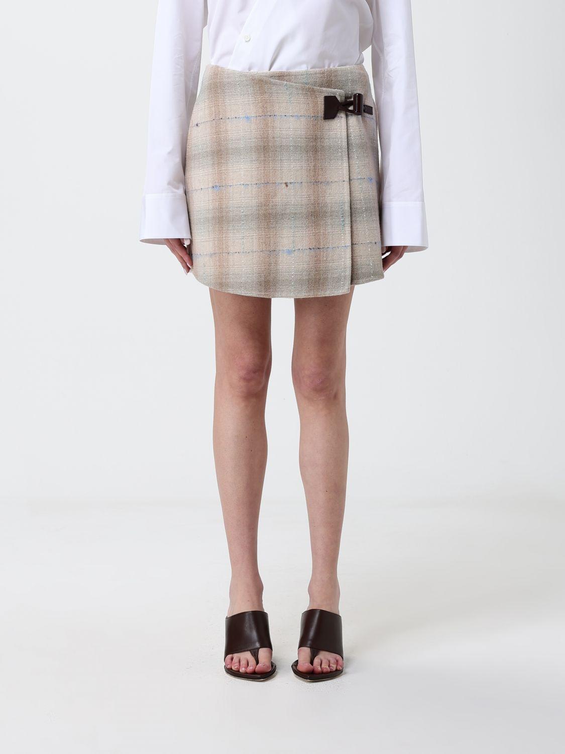 Check Wool and Cashmere Mini Skirt