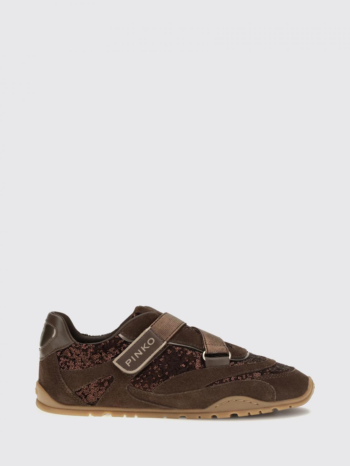 Suede Mary Jane Sneakers with Sequins and Velcro Strap