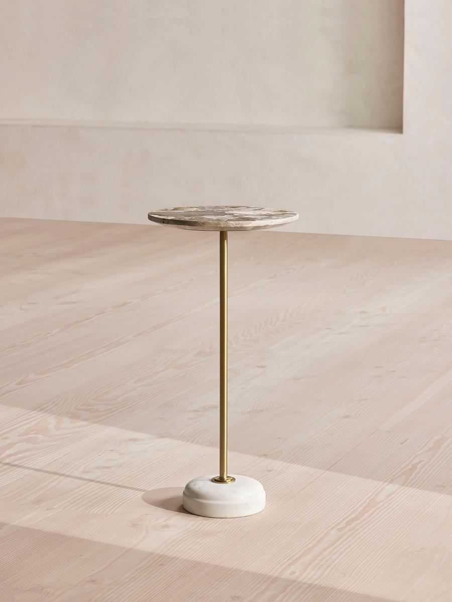 Fleet Side Table, Small, Kapri Marble