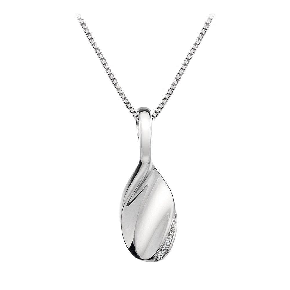 Simply Sparkle Open Teardrop Pendant