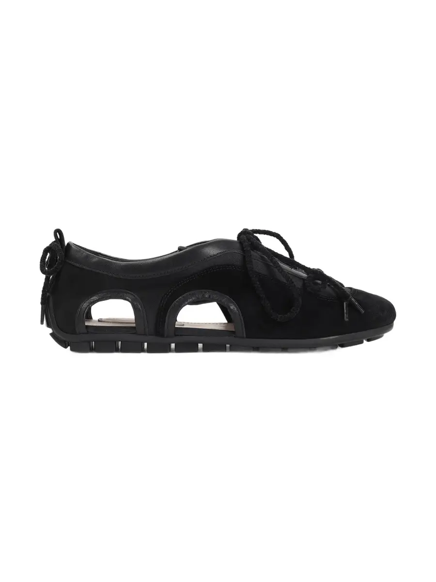 Cutout Ballerina Grip Sneakers
