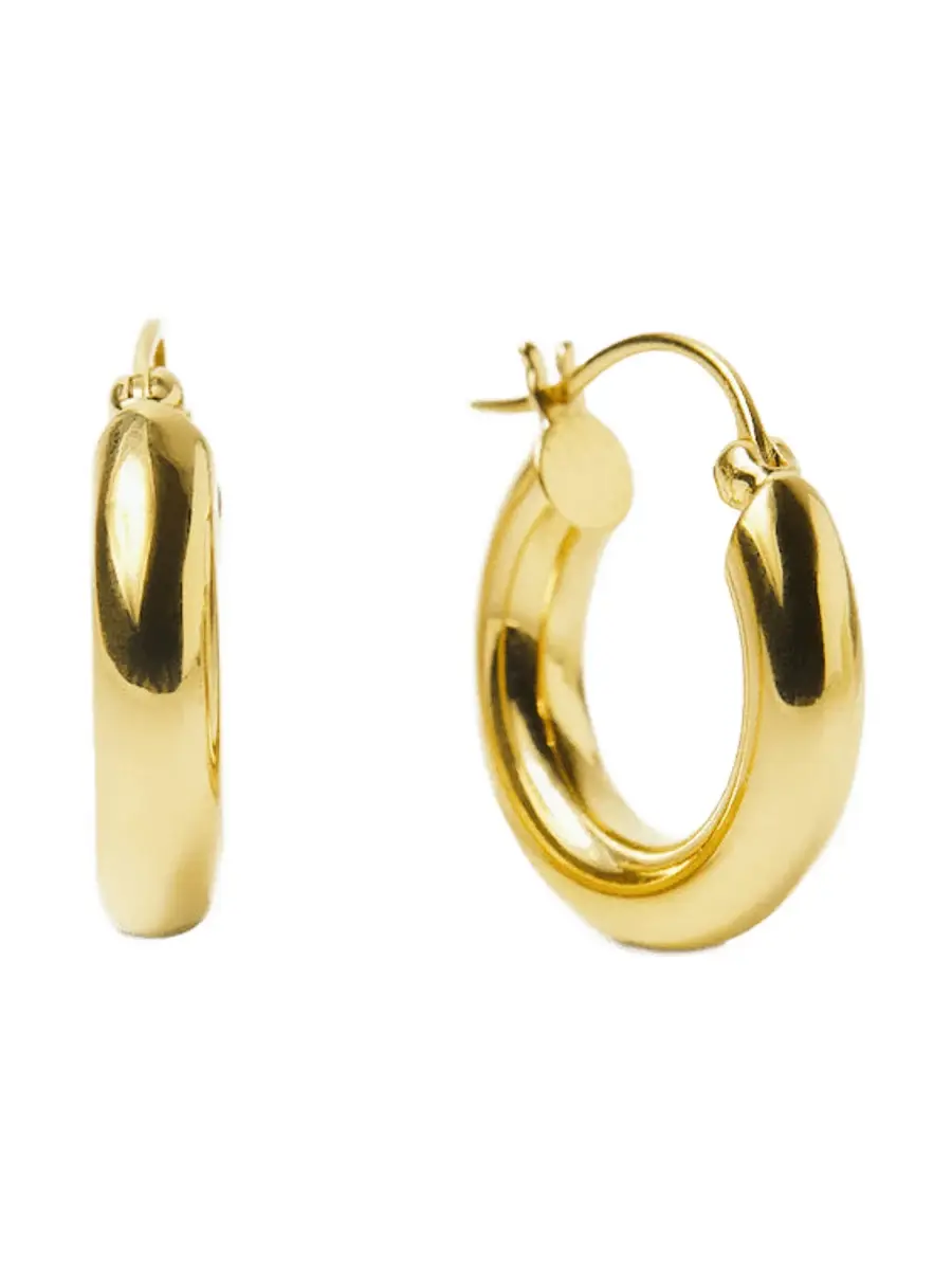 Medium Luxe Chunky Hoop Earrings
