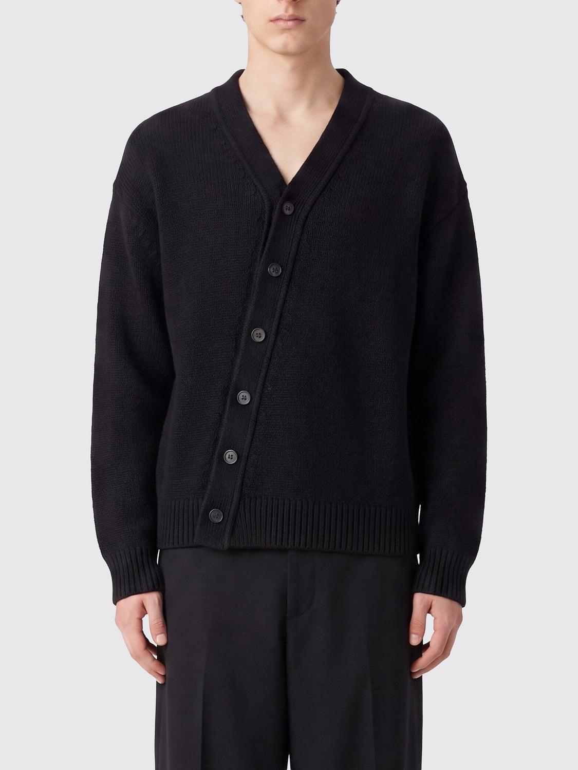 Asymmetric Wool and Cashmere Cardigan with Off-Center Closure